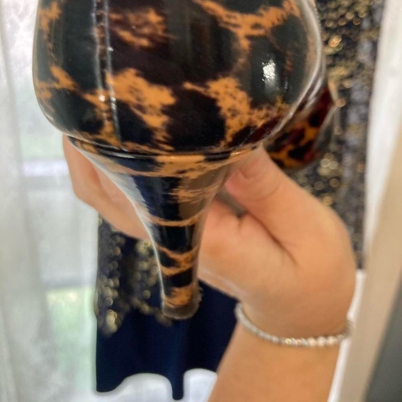 J.Crew Leopard print peep toe heels #glamour 8 - Picture 5 of 6